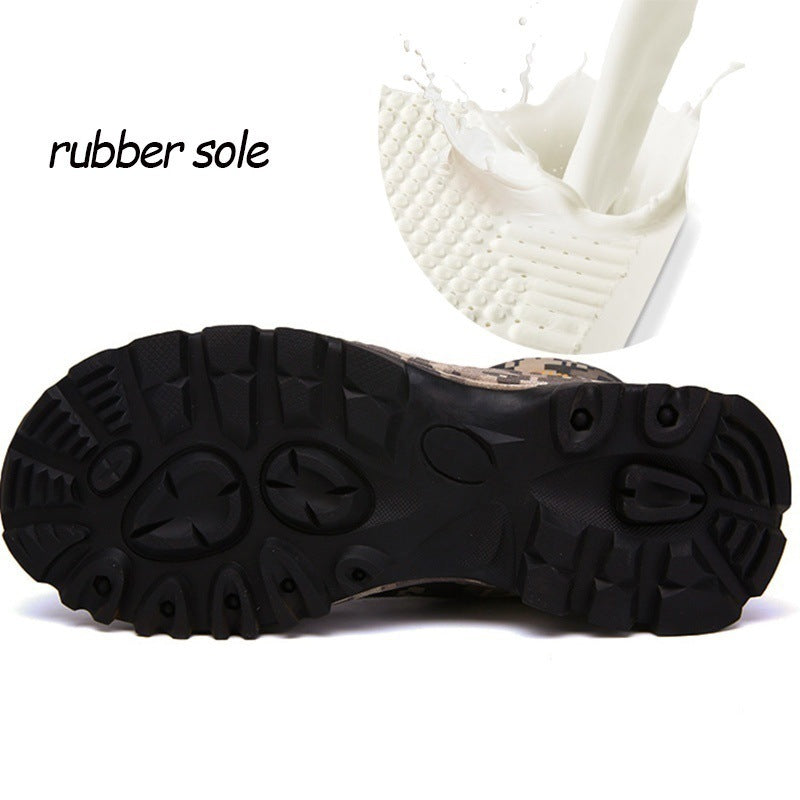 Men's high top waterproof hiking shoes plus size