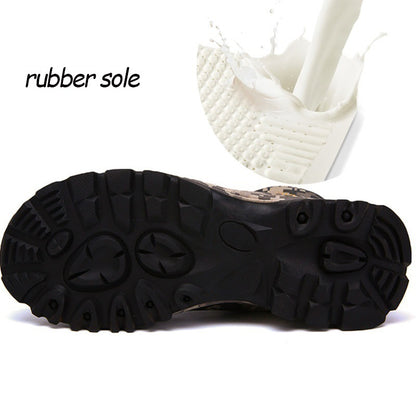 Men's high top waterproof hiking shoes plus size
