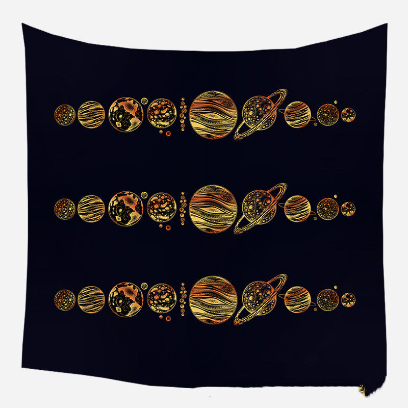European medieval decorative hanging cloth