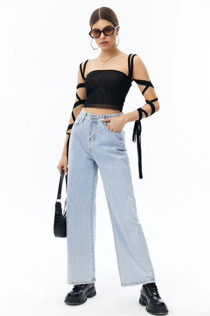 Solid Color Umbilical Straps Umbilical Strap Camisole
