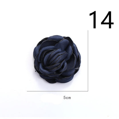 Fabric Flower Rose Sticky Head DIY Handmade Headdress