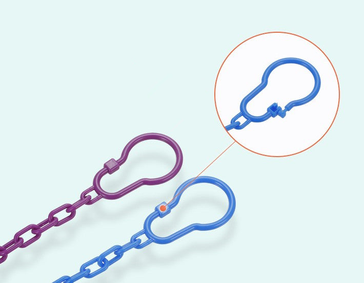 Pacifier Chain Clip Anti Dropping Chain Gutta Percha Chain