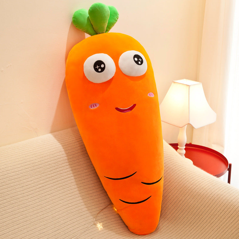 Radish Shape Expression Pillow Plush Toy