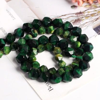 Tiger Eye Diamond Faceted Rhombus Loose Beads