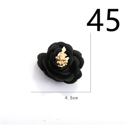 Fabric Flower Rose Sticky Head DIY Handmade Headdress