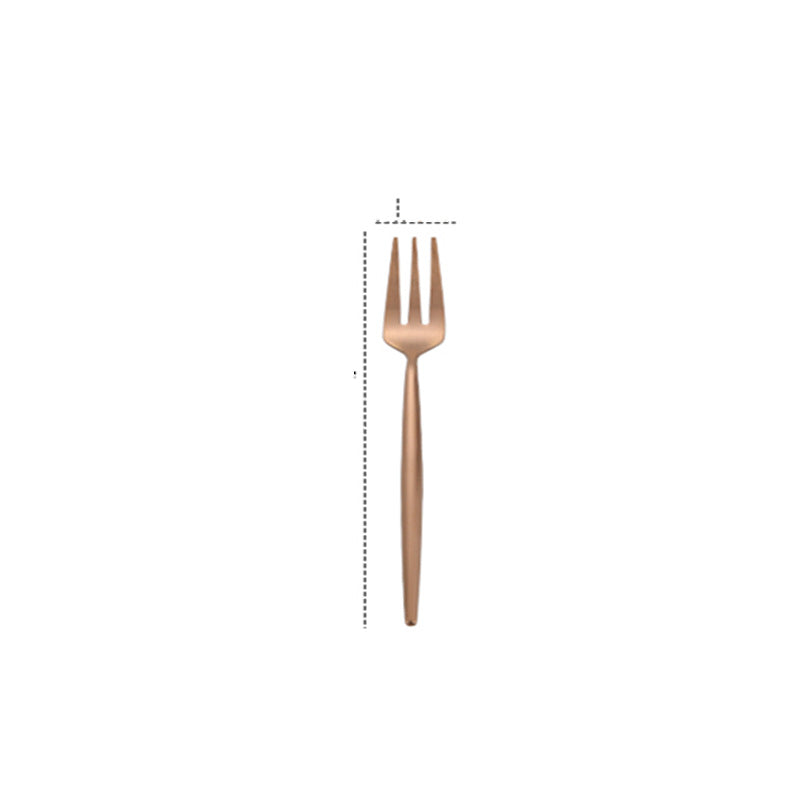 Rose Gold Western Tableware Set Knife And Fork