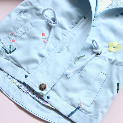 Children's Hooded Embroidered Windbreaker