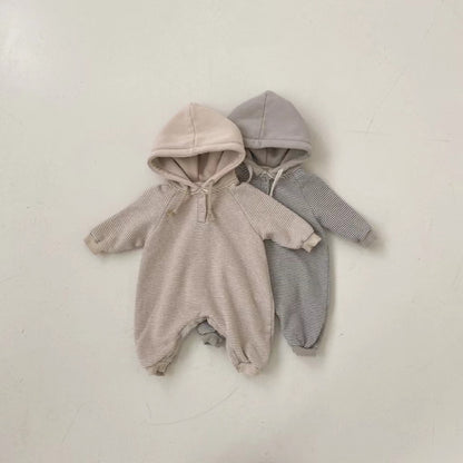 Baby Fashion Hooded Long Sleeve Bodysuit