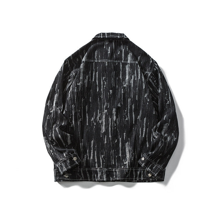Retro Tooling Loose Trend Oblique Pocket Casual Jacket