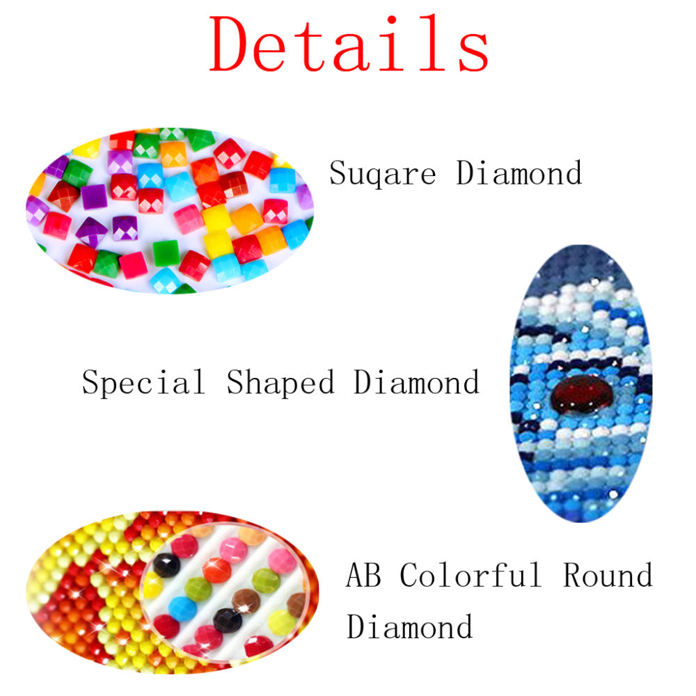 5D Diamond Painting Cat And Broom, Full Embroidery, Art,