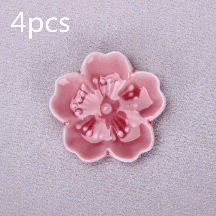 Japanese Ceramic Sakura Chopstick Holder Multicolor Sakura Chopstick Holder Pen Holder Pen Holder