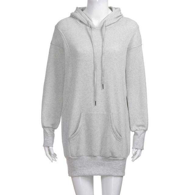Feitong Winter Women Sweatshirt Hoodies Pullover Solid Girls Causal Long Sleeve Oversized Hoody Sweatshirt sudaderas mujer