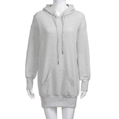 Feitong Winter Women Sweatshirt Hoodies Pullover Solid Girls Causal Long Sleeve Oversized Hoody Sweatshirt sudaderas mujer