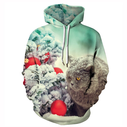 Christmas Couples Hoodie Men 3D Printed Harajuku Sweatshirt Winter Unisex Casual Pullover Hoodies for Women Sudadera Hombre