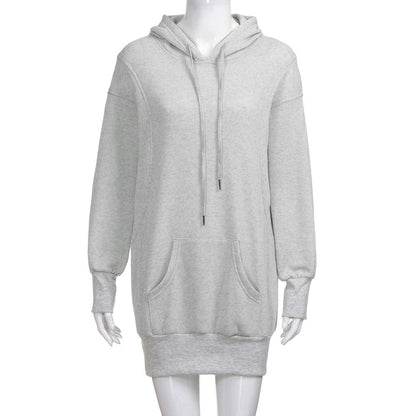 Feitong Winter Women Sweatshirt Hoodies Pullover Solid Girls Causal Long Sleeve Oversized Hoody Sweatshirt sudaderas mujer