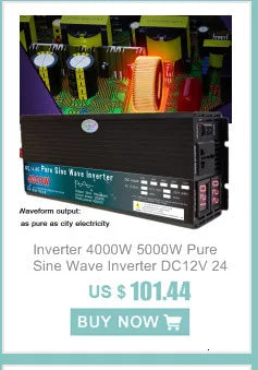 Pure Sine Wave Inverter DC 12v/24v To AC 110V/220V 1000W 1600W 2000W 3000W Portable Power Bank Converter Solar Inverter
