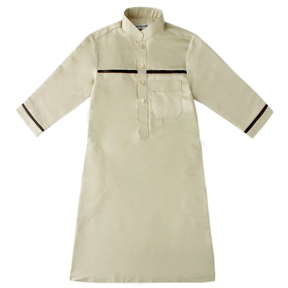 Muslim Arab Jubba Boys Robe Kids Abayas Kaftan Islamic Clothing Long Sleeve Thobe Middle East Teenage Clothing Ramadan Dress Eid