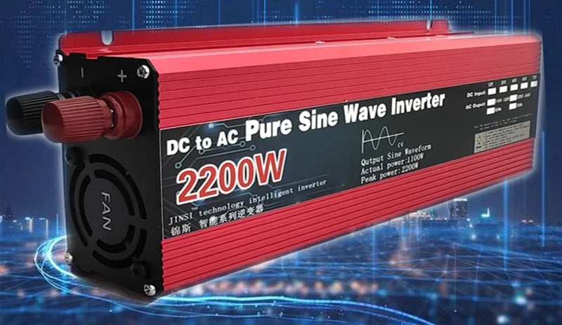 Pure Sine Wave Inverter DC 12v/24v To AC 110V/220V 1000W 1600W 2000W 3000W Portable Power Bank Converter Solar Inverter