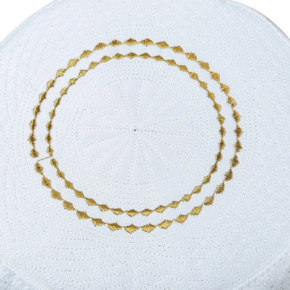 Muslim Men Prayer Hat Cotton Embroidery Islam Men's Arabia Indian Hats Islamic Clothing Accessories Arab Middle East Caps