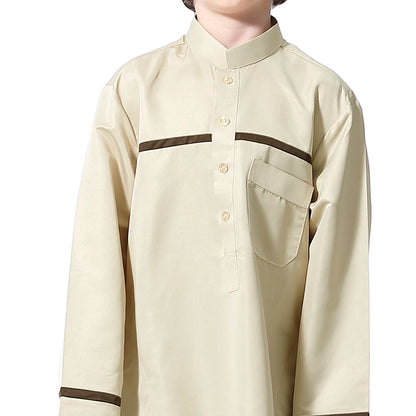 Dubai Saudi Muslim Kids Boys Clothes Abaya Caftan Robe Islamic Ramadan Jubba Thobe Arabic Child Kaftan Long Dress Middle Eastern