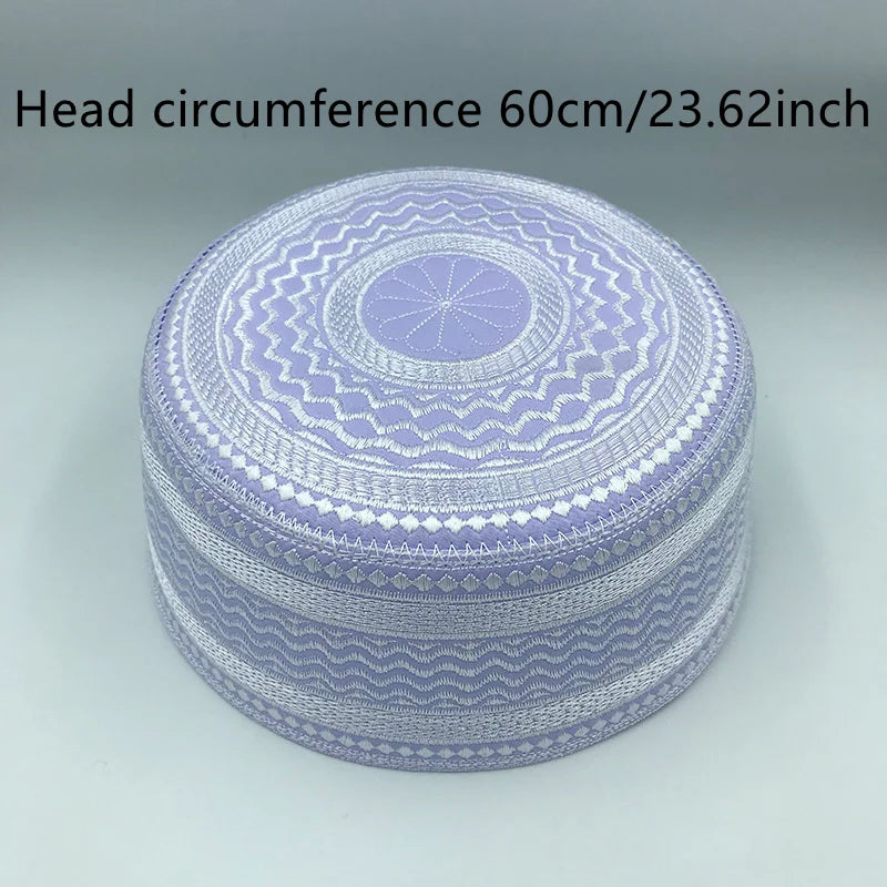 New Muslim Men Prayer Hats Cotton Embroidery Leisure Saudi Arabia Islamic Hat Men Headscarf Clothing Topkippot Turban turkish