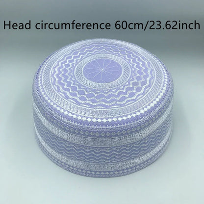 New Muslim Men Prayer Hats Cotton Embroidery Leisure Saudi Arabia Islamic Hat Men Headscarf Clothing Topkippot Turban turkish