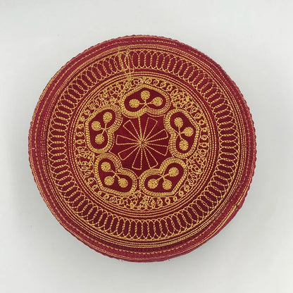 Muslim Prayer Hats Cotton Embroidery Red Hat Turban Indian For Men Saudi Arabia Clothing Kufi Cap Husband Scarf Jewish Islamism