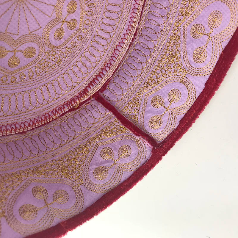 Muslim Prayer Hats Cotton Embroidery Red Hat Turban Indian For Men Saudi Arabia Clothing Kufi Cap Husband Scarf Jewish Islamism
