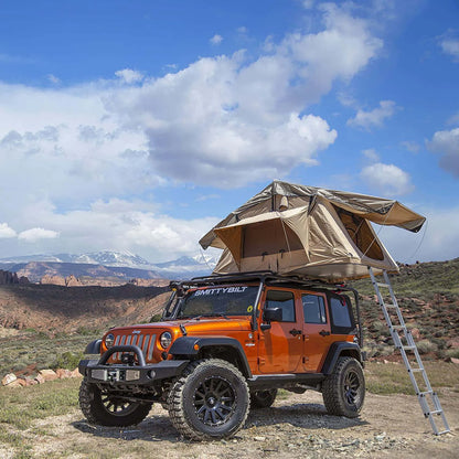 New Solar Panel Car Top Rooftop Tent Hard Cover Aluminum Clamshell
