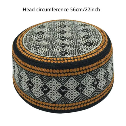 New Prayer Hats Cotton Embroidery Islamism Muslim hat Islam Arabic India Jewish Hat Saudi Arabia Hats for men Headscarf Clothing