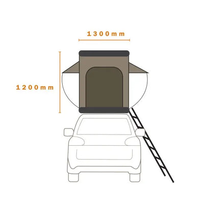 New Solar Panel Car Top Rooftop Tent Hard Cover Aluminum Clamshell
