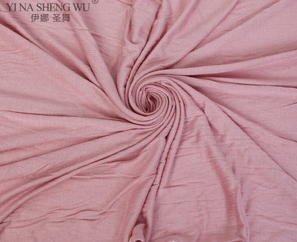 170x60cm Fashion  Jersey Hijab Scarf Long Muslim Shawl Plain Soft Turban Tie Head Wraps For Women Africa Headband