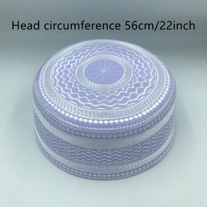 New Muslim Men Prayer Hats Cotton Embroidery Leisure Saudi Arabia Islamic Hat Men Headscarf Clothing Topkippot Turban turkish
