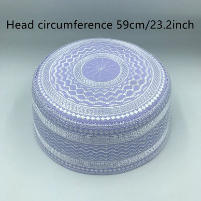 New Muslim Men Prayer Hats Cotton Embroidery Leisure Saudi Arabia Islamic Hat Men Headscarf Clothing Topkippot Turban turkish