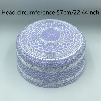 New Muslim Men Prayer Hats Cotton Embroidery Leisure Saudi Arabia Islamic Hat Men Headscarf Clothing Topkippot Turban turkish