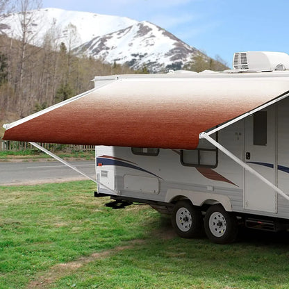 6.6x8.2/8.2x8.2 rv Camping Car Side Shade Awning For Car With Retractable Car/Roof Side Awnings
