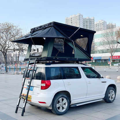 China New Fashion Design Tent Rooftop 4WD New Style Aluminum Z-shape hard shell roof top tent For 4x4 Offroad Camping