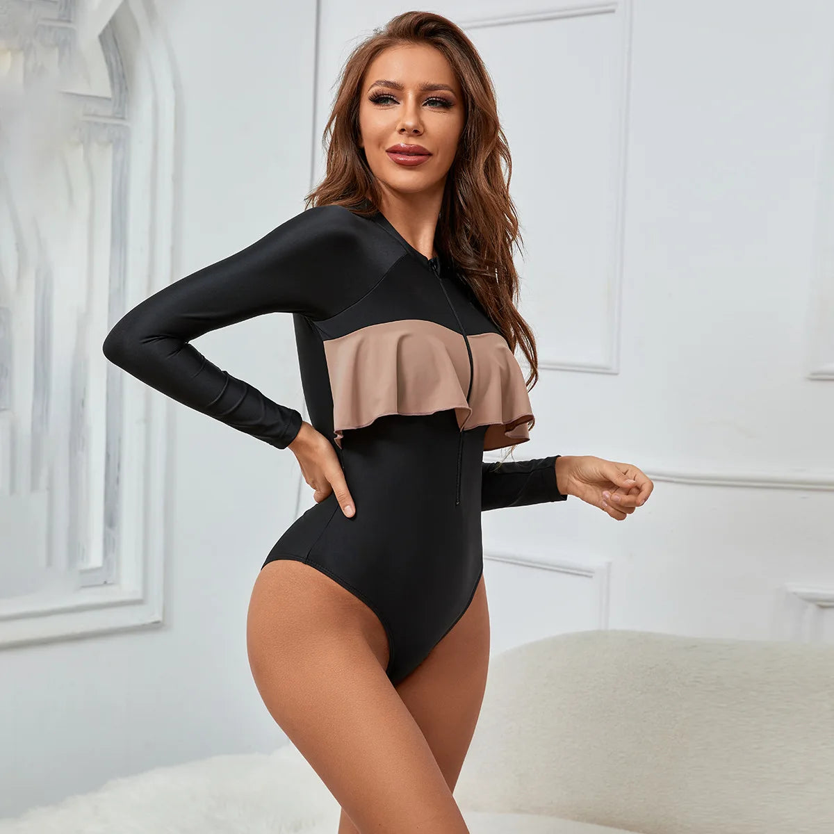 3 Pieces Women Muslim Swimwear Modest Hijab Long Sleeves Sport Swimsuit Islamic Burkini Beach Wear Dress Bathing Suit 2025 Mujer