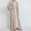 Hand made diamond beading Ramadan Eid Muslim dress long abayas robe fancy maxi French stylish modest Islamic wy1368 G1665