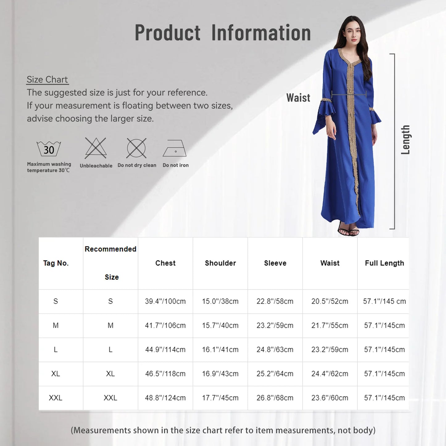 Elegant Womens Muslim Abaya Floor Length Robe V Neck Flared Sleeve Dress Halloween Witch Masquerade Gown Role Play Theme Party