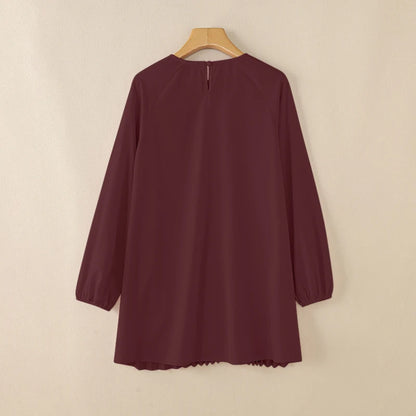 Fashion Women Long Sleeve Pleated Tops ZANZEA Autumn Muslim Blouse Long Shirt Ramadan Abaya Turkey Kaftan Solid IsIamic Clothing