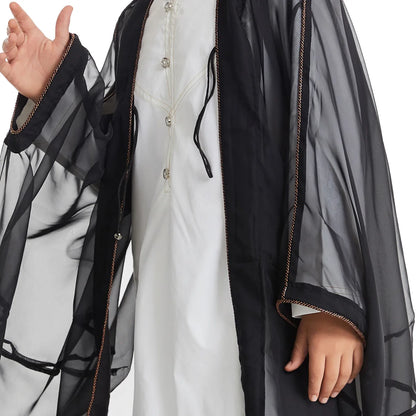 Middle East Kids Boy Robe Muslim Dress Kimono Dishdasha Islamic Dubai Saudi Abaya Prayer Abaya Ramadan Jubba Thobe Arab Clothing