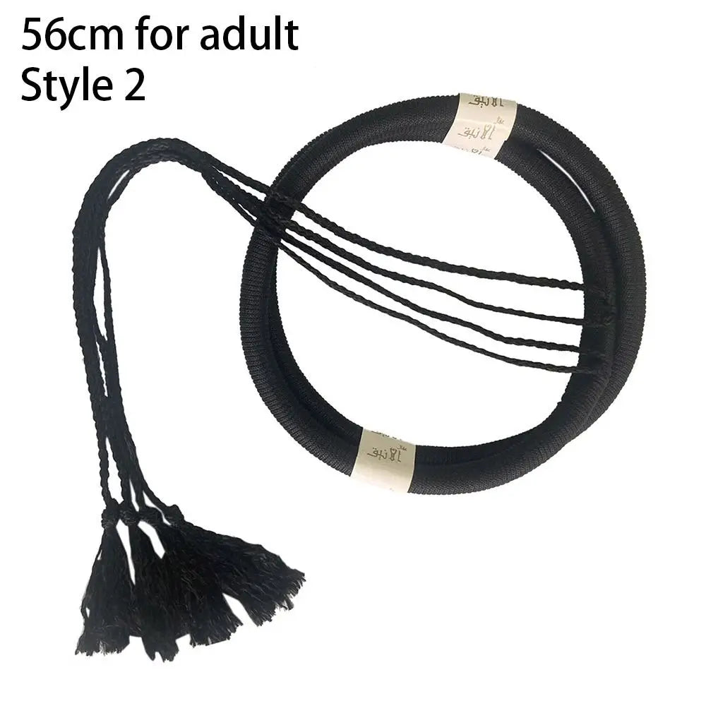 1Pcs Islamic Clothing Headwear Rope Muslim Man Saudi Arabic Dubai Headrope Desert Accessories Black Egal Shemagh Shawl