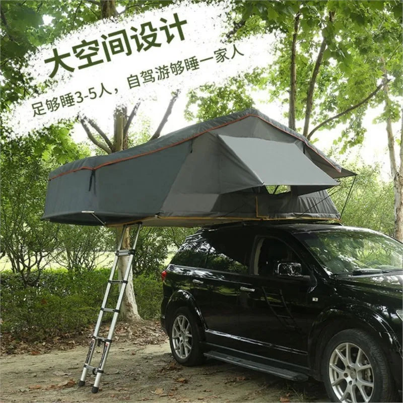 Outdoor Camping Automatic Self-Driving Soft Top Folding Extended Easy-to-Put-up Rainproof SUV Roof Top Tent