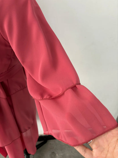 Ramadan Chiffon Muslim Kids Open Abaya Girl Summer Maxi Dress Dubai Islamic Dresses Khimar Prayer Clothes for Children Long Robe