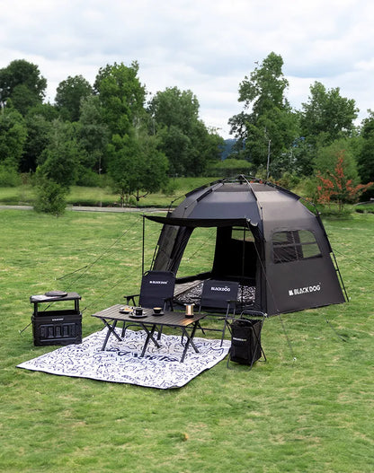 Naturehike-Blackdog Outdoor Hexagonal Fully Automatic Quick Opening Camping Tent Portable Folding Black Glue Sunscreen Tent