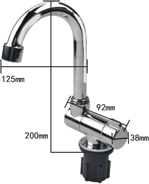 Caravan Camping Stainless Steel Hand Wash Basin Sink with Tempered Glass Lid Camper Accessories RV Stainless Steel Covered Sink