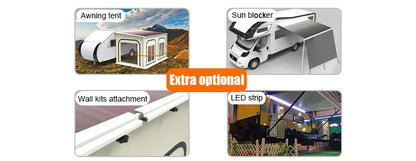 Caravan Awnings,Economical Awning For Camper Van Retractable RV Awning RV Canopy