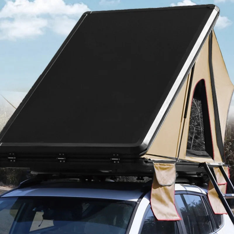 Camping SUV Car Rooftop Tent  Aluminium Triangle Hard Shell Car Roof Top Tent For Sale