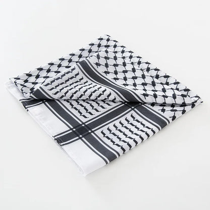 Arab Men Square Keffiyeh Shemagh Scarves Muslim Men's Head Scarf Middle Eastern Shawl Islamic Clothing Male Hijab Turban